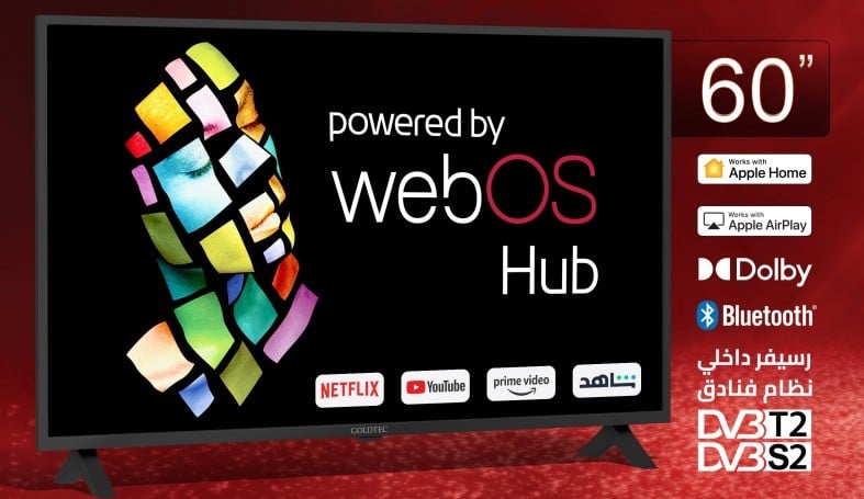 شاشة جولدتك, ويبوس 60 بوصة – Smart Web OS TV