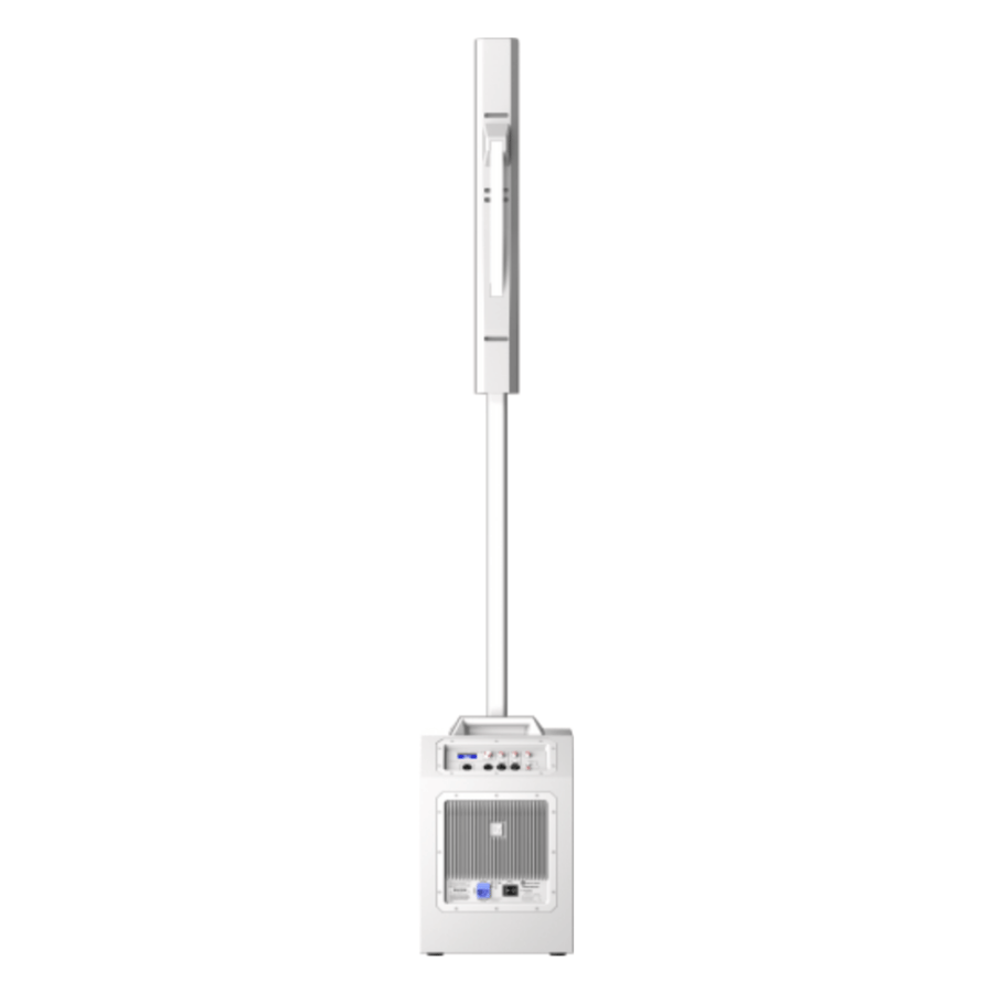 Electro-Voice EVOLVE 50 1000W 12" Column Speaker with Subwoofer and Built-in Portable Speakers, White