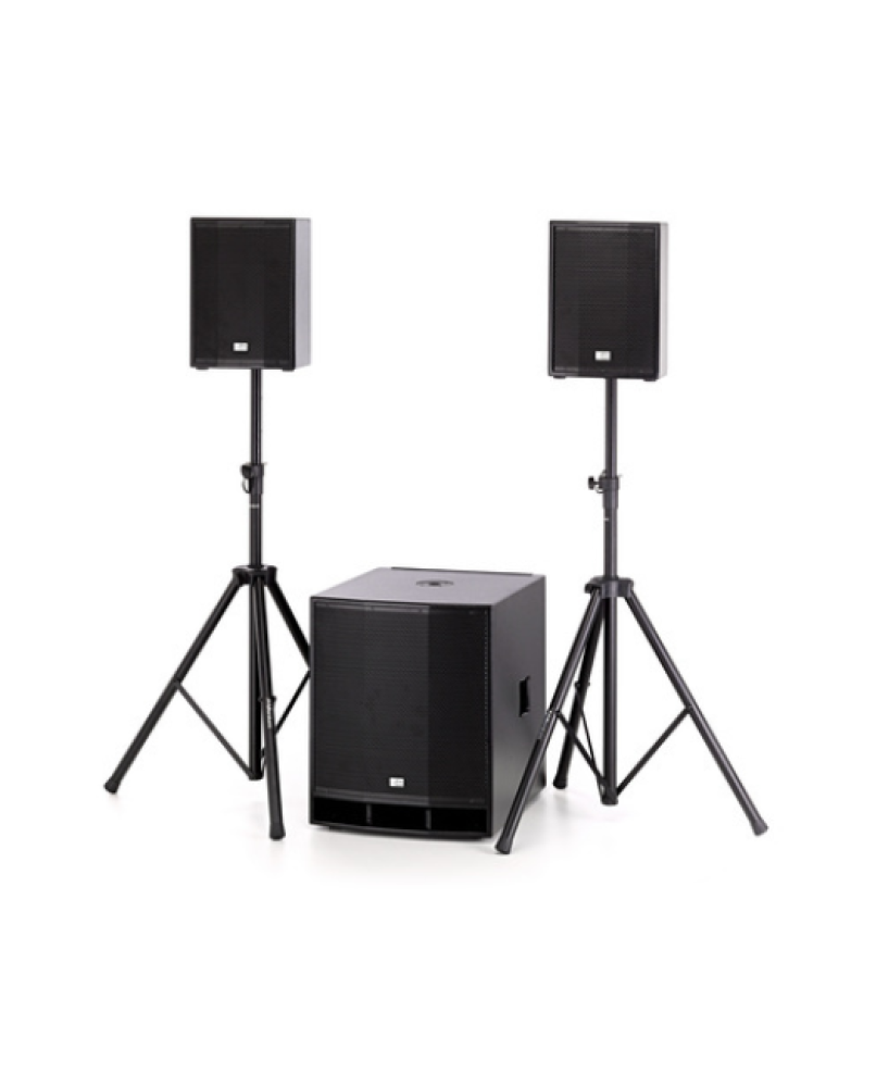 The Box CL 110/118MKII Basis Bundle: Complete audio system for major events with subwoofers, amplifiers, and stands