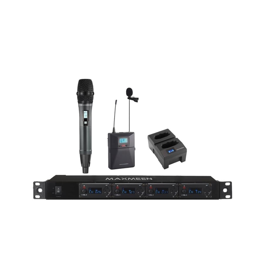 لاقطات لاسلكية Maxmeen MG-W4000 - 4 قنوات رقمي (يدوي + جيبي)