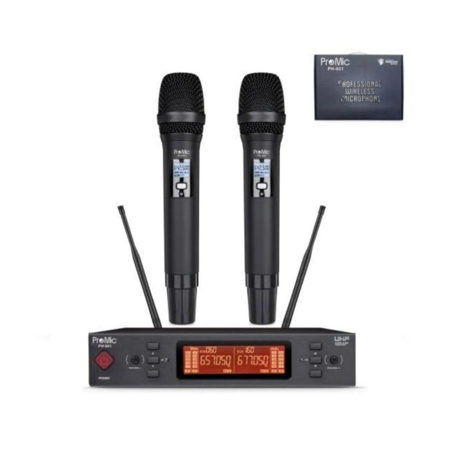نظام ميكروفون لاسلكي احترافي PH-601 | PROMIC