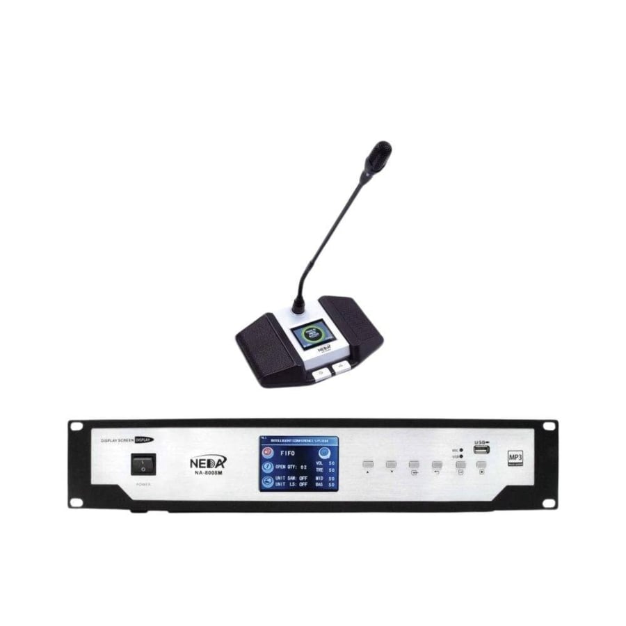 نظام اجتماعات لاسلكي احترافي NA-8008 – مثالي للمؤتمرات والاجتماعات الكبيرة