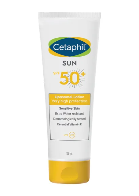 Cetaphil high protection sunscreen lotion SPF+50 for sensitive skin - 100 ml