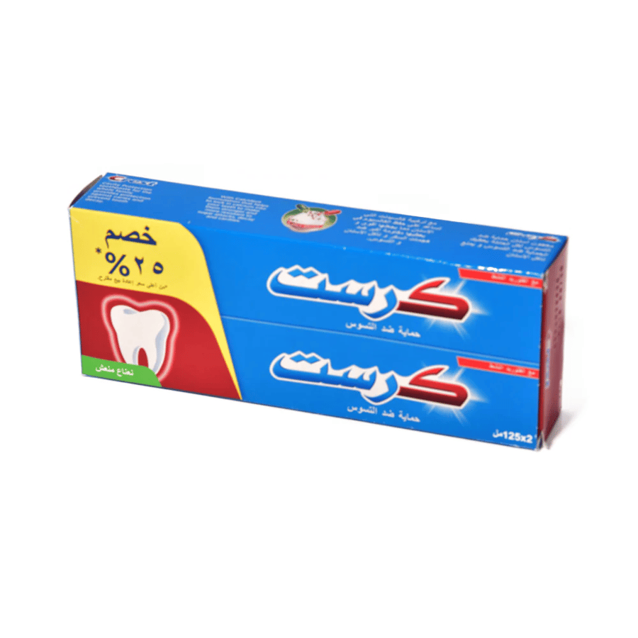Toothpaste Crystal cavity protection refreshing mint 2X125ml