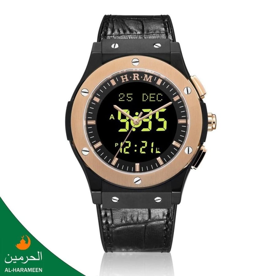 ساعات الحرمين HA-6108 اذان الفجر الظهر العصر  AL-HARAMEEN WATCH AZAN