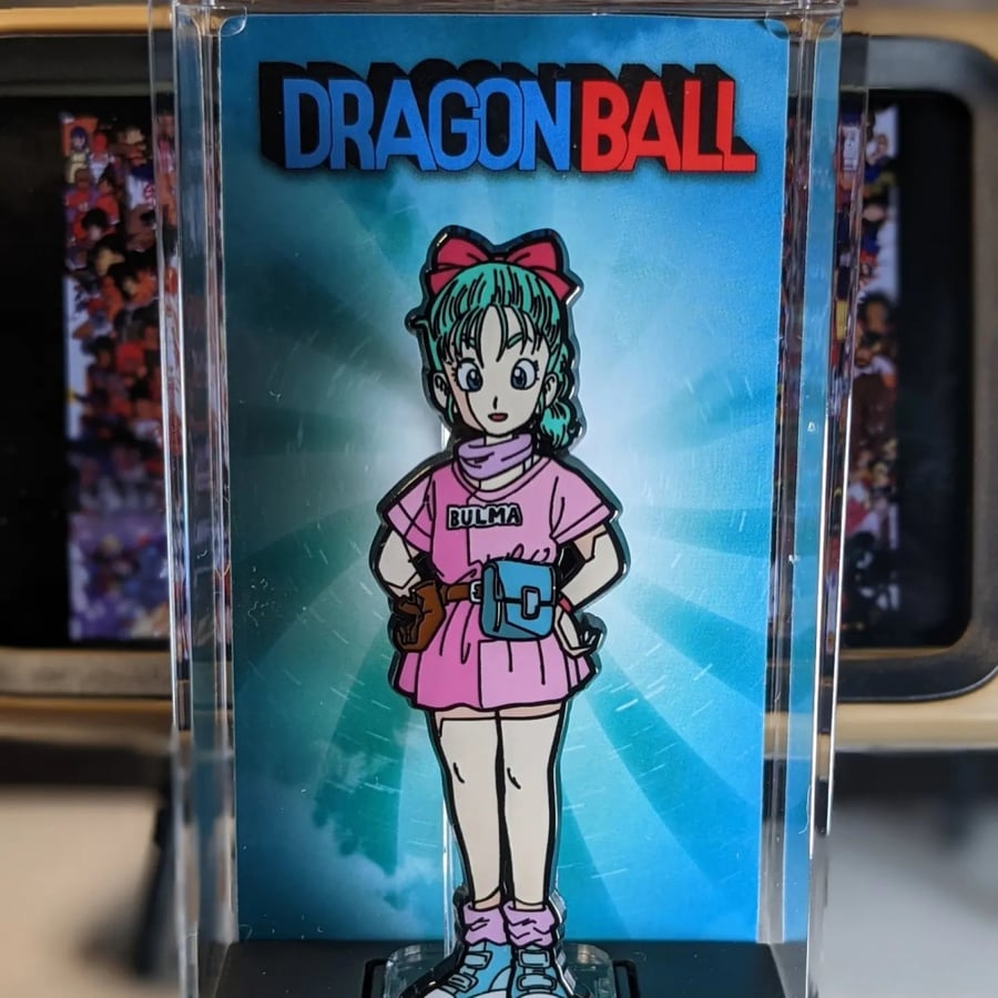 Brooch of Bulma character from Dragon Ball