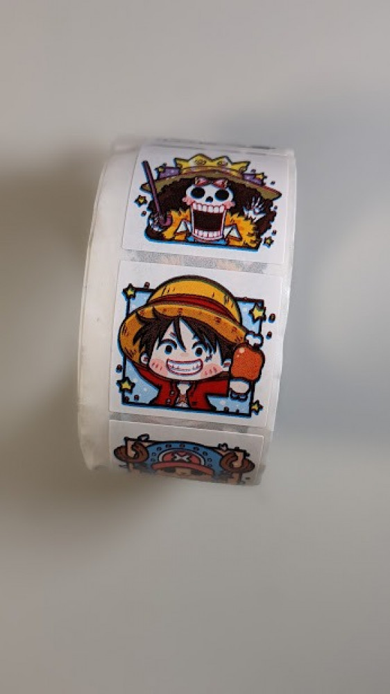One Piece character sticker roll