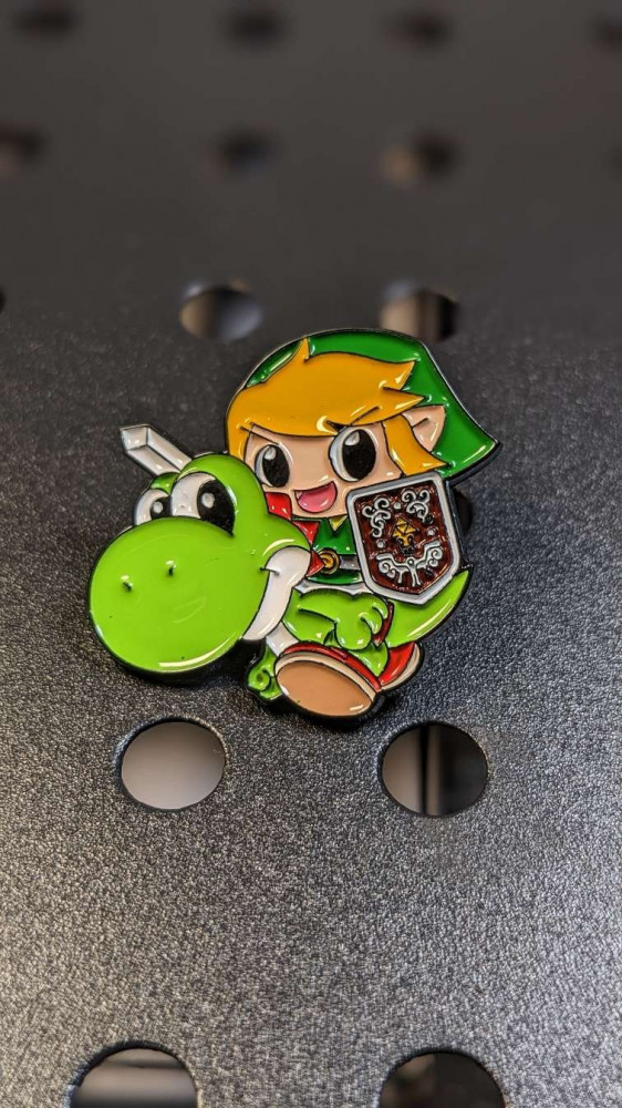 Link badge from Legend of Zelda.