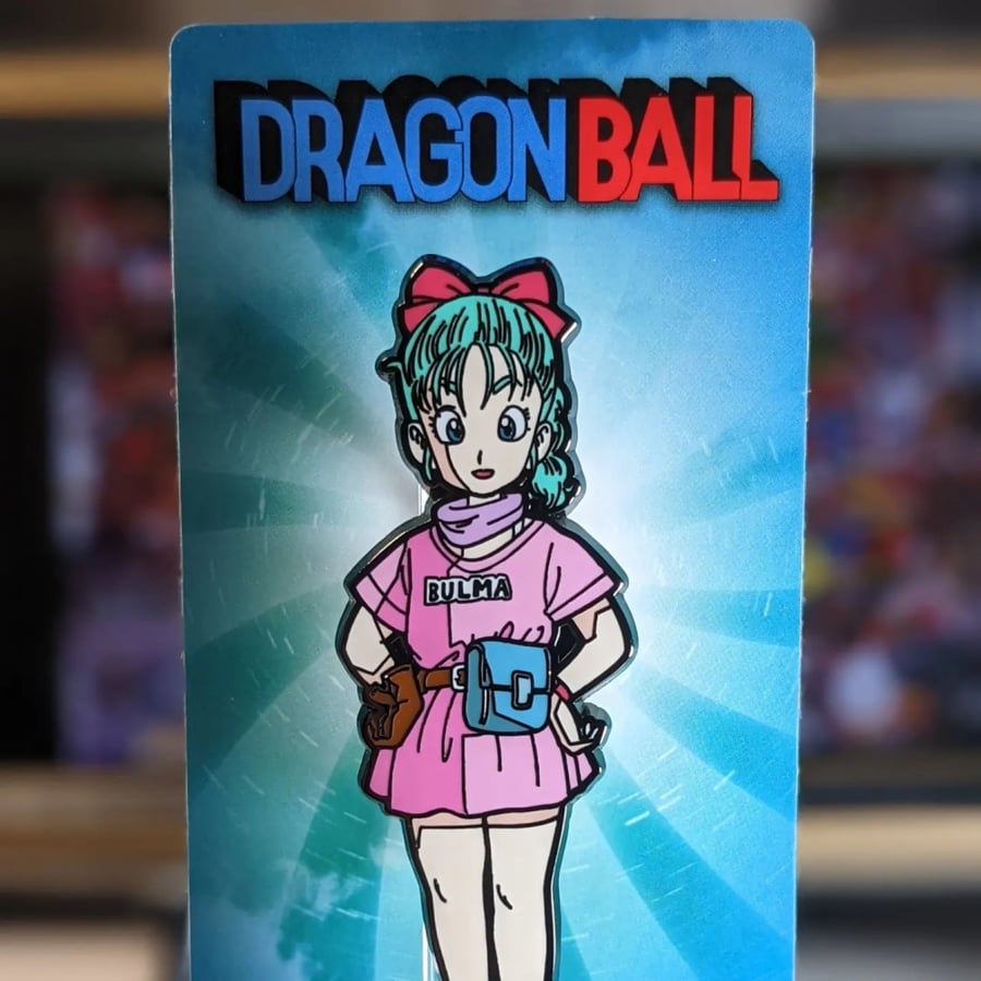 Brooch of Bulma character from Dragon Ball