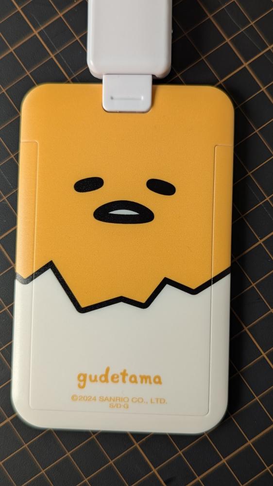 حامل بطاقة Gudetama غيدتاما من هيلو كيتي عالي الجودة.