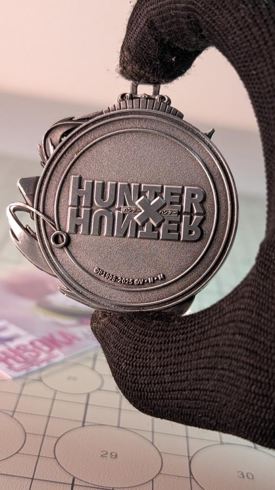 Metal medal for Killua character from Hunter x Hunter.