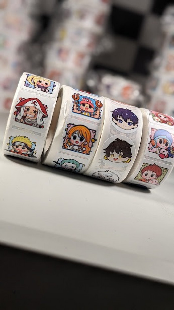 One Piece character sticker roll