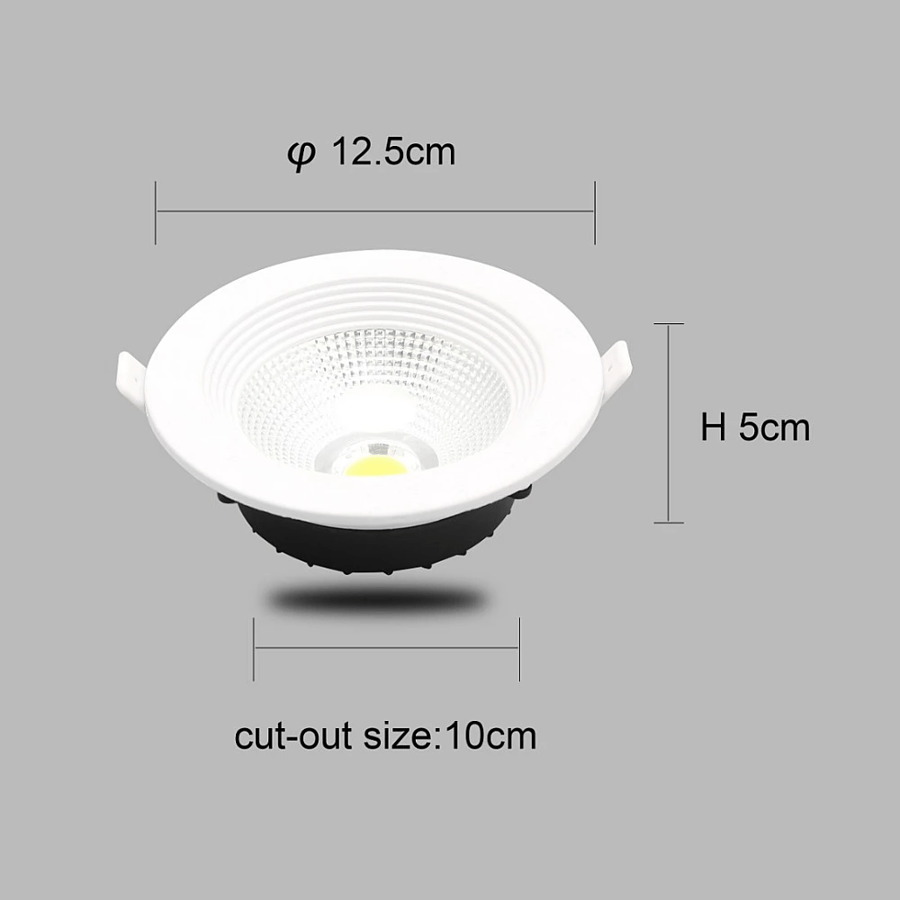 Spotlight flashlight, light color yellow, 10 cm, 10 watts
