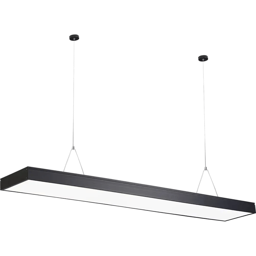 Desk-mounted panel flashlight or grab black cover, yellow lighting color, 60 watts, length 120 cm