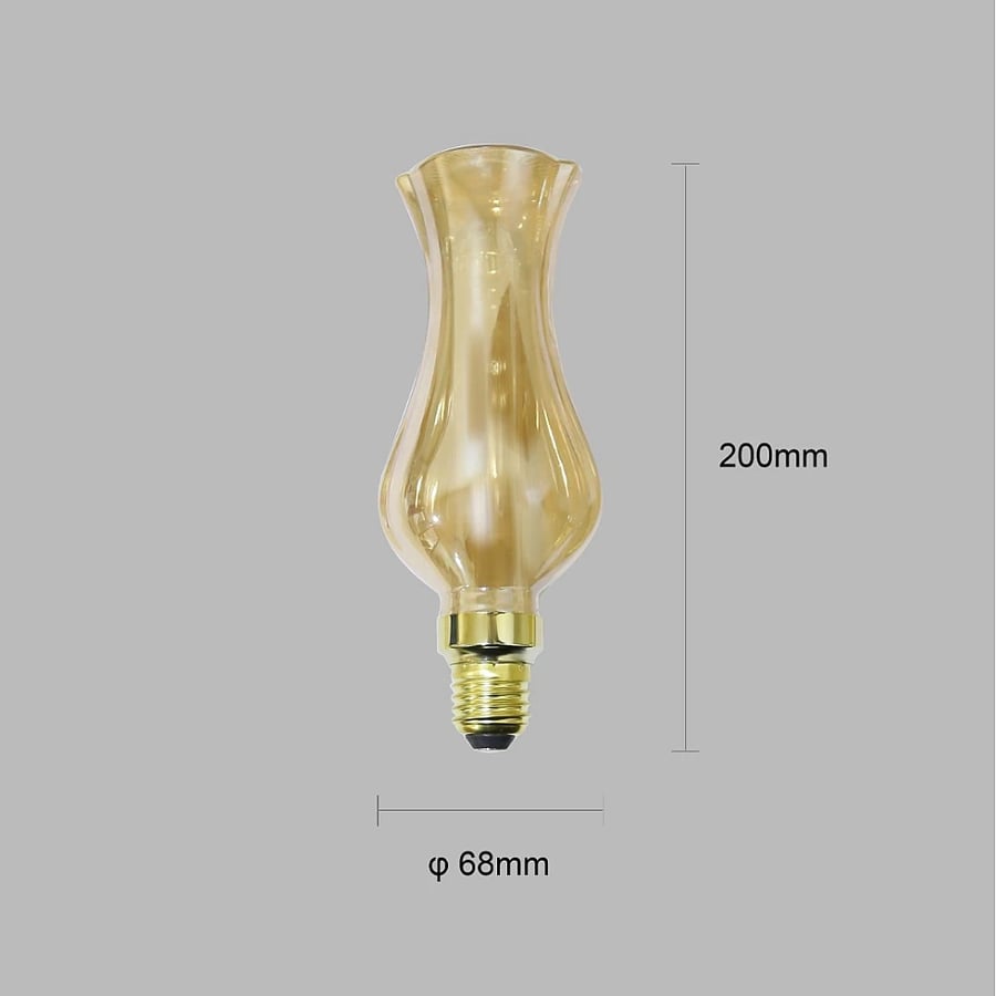 Decorative LED lamp, yellow lighting color, 5 watts, length 20 cm