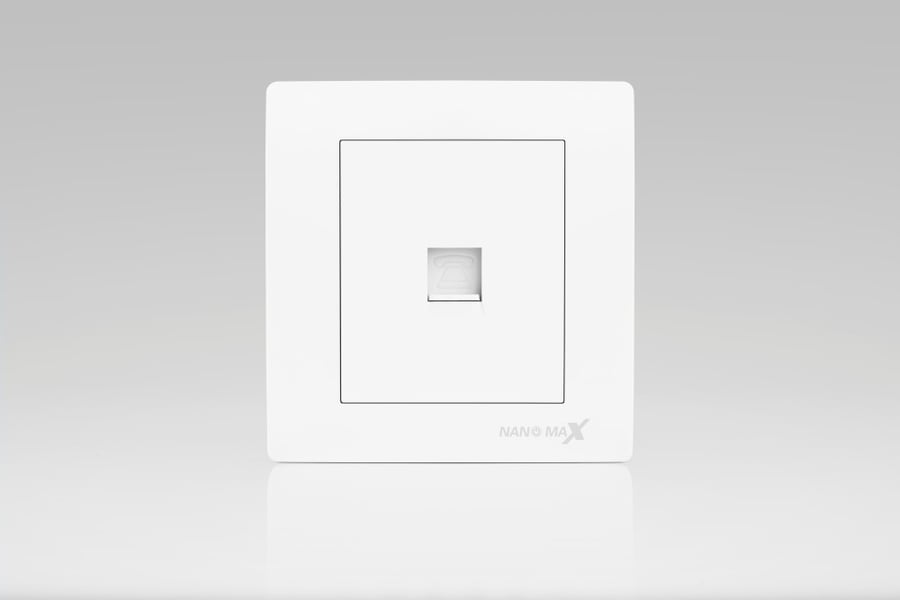 White piano phone charger