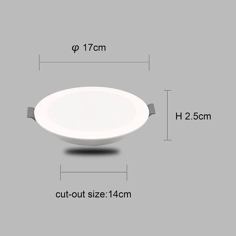 White color burial flashlight, 14 cm, 12 watts