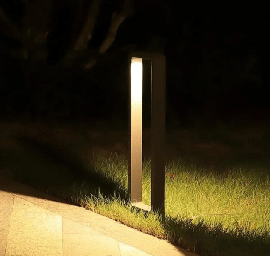 Garden lighting column, rectangular, 60 cm, modern, 6W