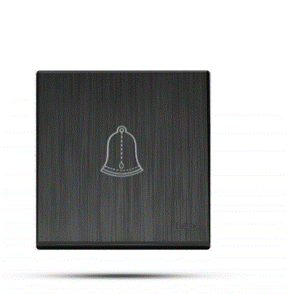 Black wooden piano bell key TV.ON