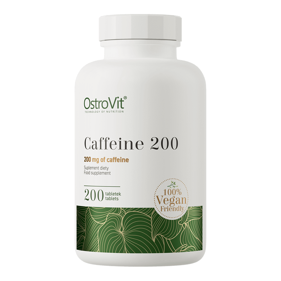 أوستروفيت كافيين 200 ملغ لليقظة والتركيز الذهني - OstroVit Caffeine 200 Tabs