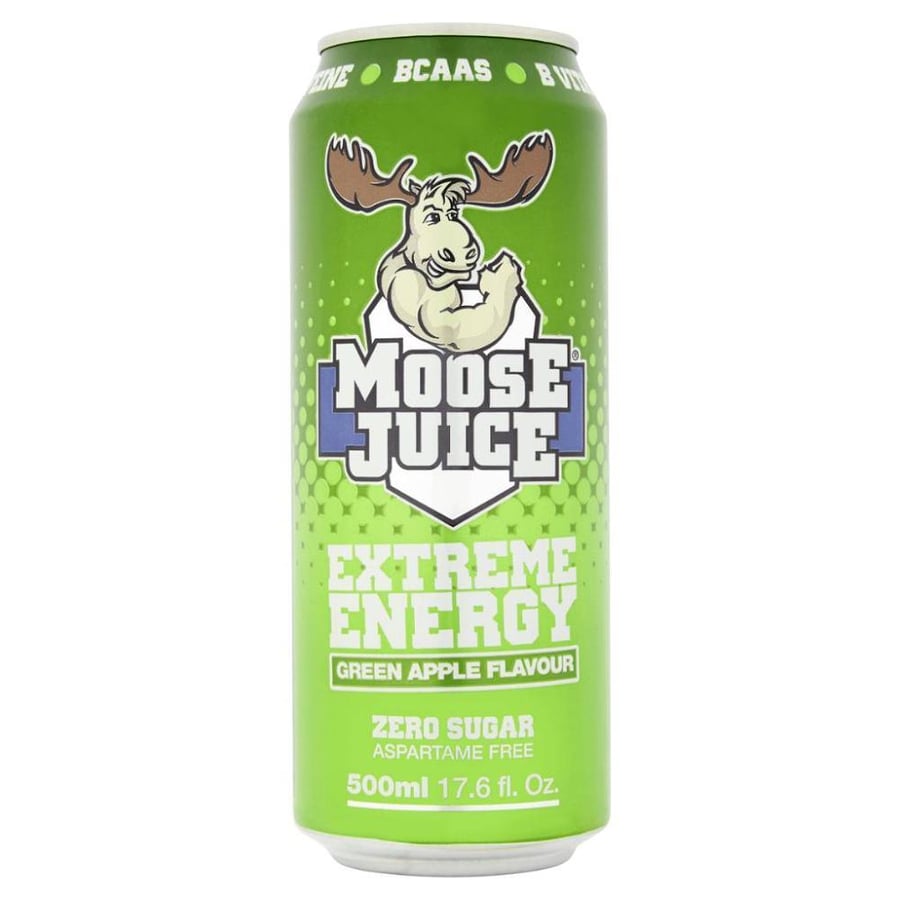 مشروب الطاقة والأداء الرياضي موس جوس صفر سكر - Moose Juice Extreme Energy 500ml