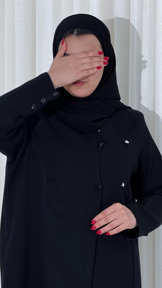 عبايه قصه بليزر مع دائراه شك BB691