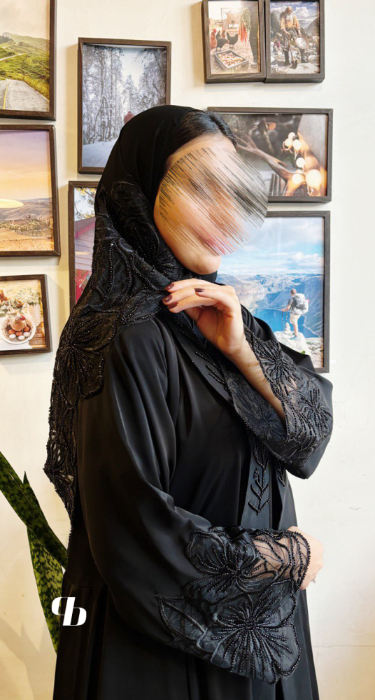 عبايه ياقه شك BB0633