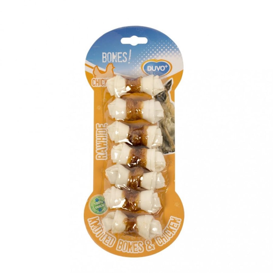 عظام مضغ الأسنان مع الدجاج Dental Chews Bones Knotted Chicken Snack