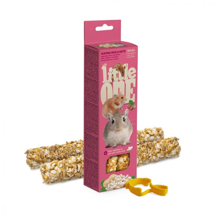 أعواد مكسرات وأرز منتفخ Puffed Rice and Nuts Sticks 55g