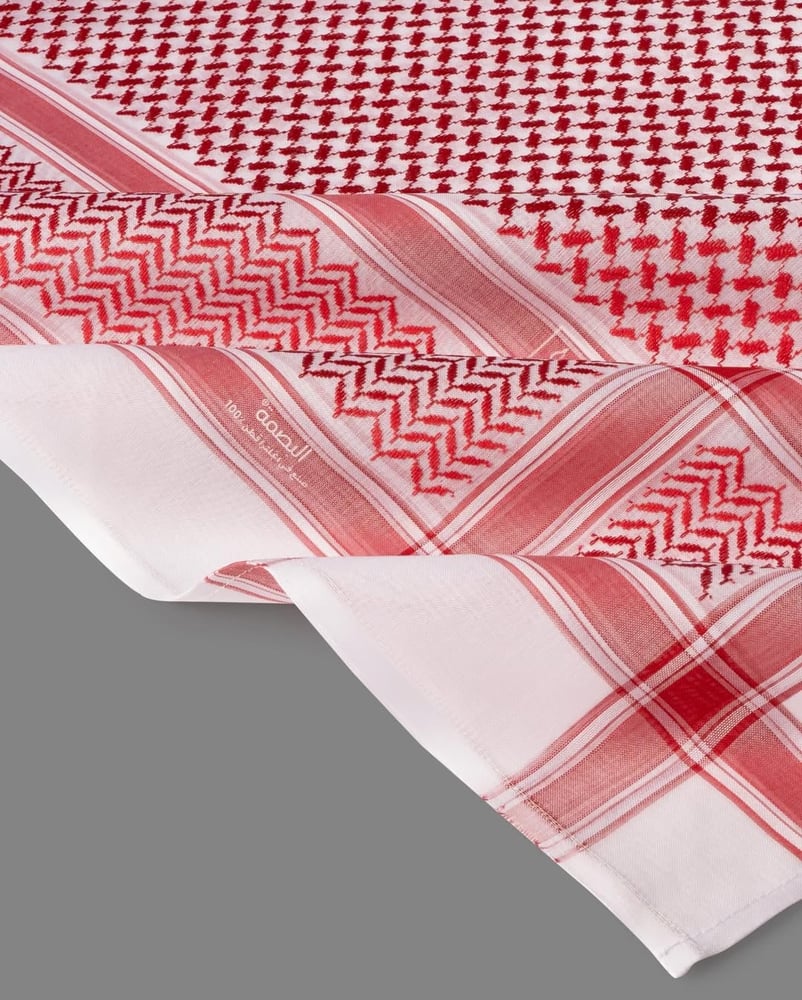 حياكة وأطراف شماغ البسام البصمة 30 بجودة عالية