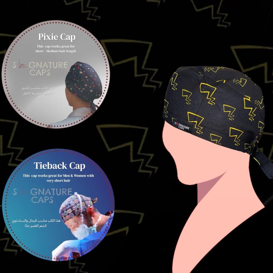 Pokemon Surgical Cap -قبعة جراحية