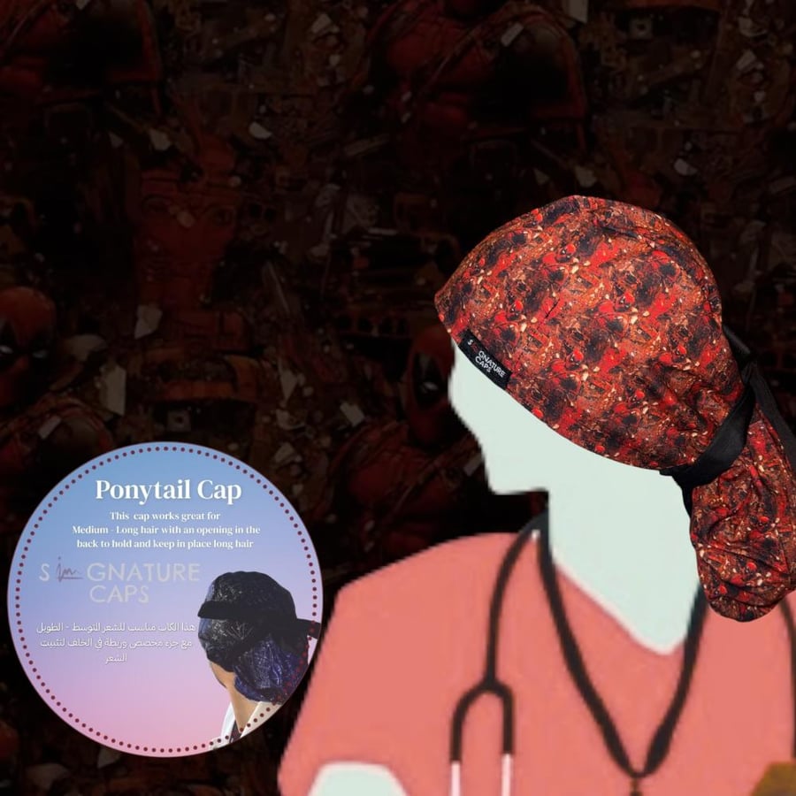 Surgical cap Dead pool “قبعة جراحية"