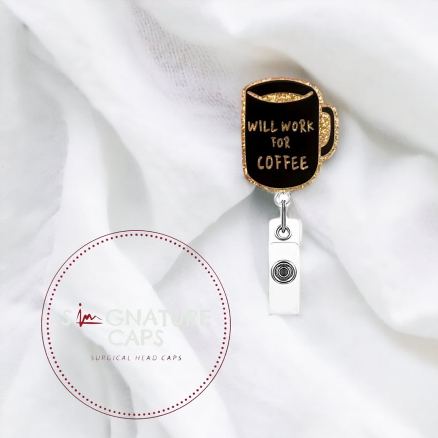 Badge holder will work for coffee