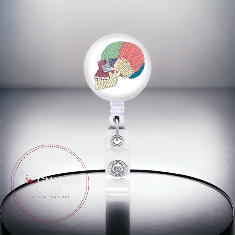 Badge holder skull