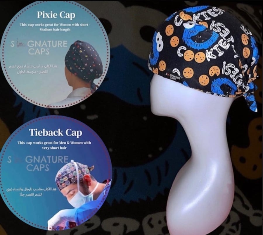 Cookie Monster  Surgical Cap