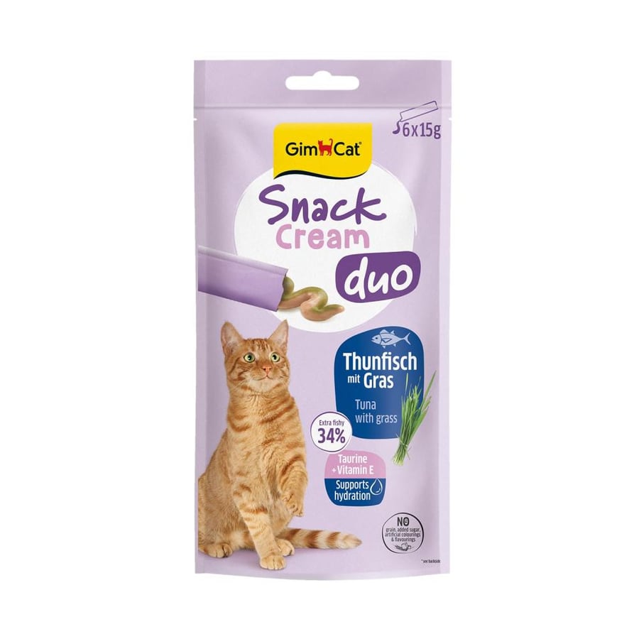 Gim Cat SNACK
CREAM DUO TUNA
GRASS 6X15G