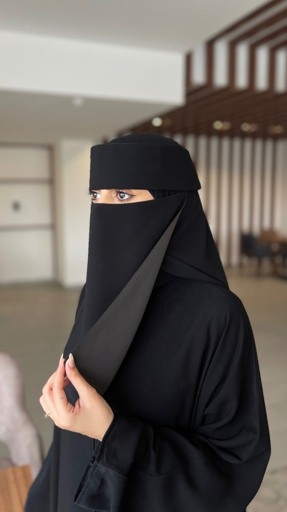 نقاب - إسلامي  طويل بطانة للبشرة