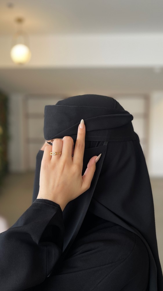 نقاب - إسلامي  طويل بطانة للبشرة