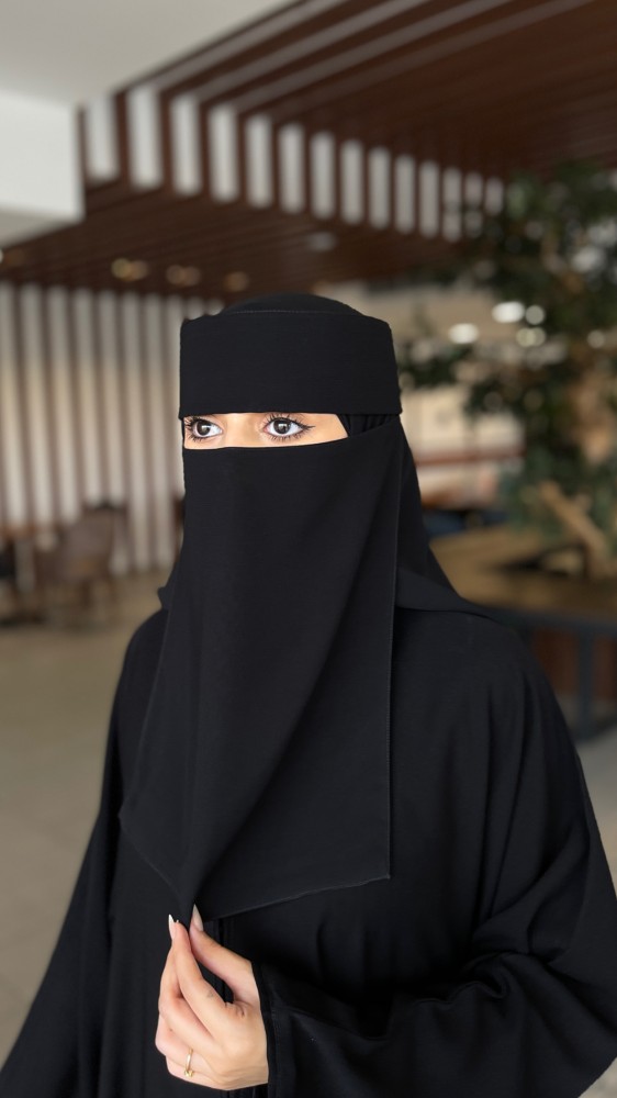 نقاب - إسلامي  طويل بطانة للبشرة