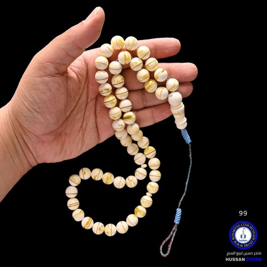 مسباح مستكه فاخر مطوق طويل -كثافة عالية ( مقاس الخرز 12 ملم )