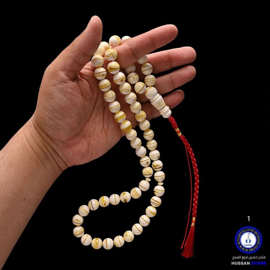 مسباح مستكه فاخر مطوق طويل -كثافة عالية ( مقاس الخرز 12 ملم )