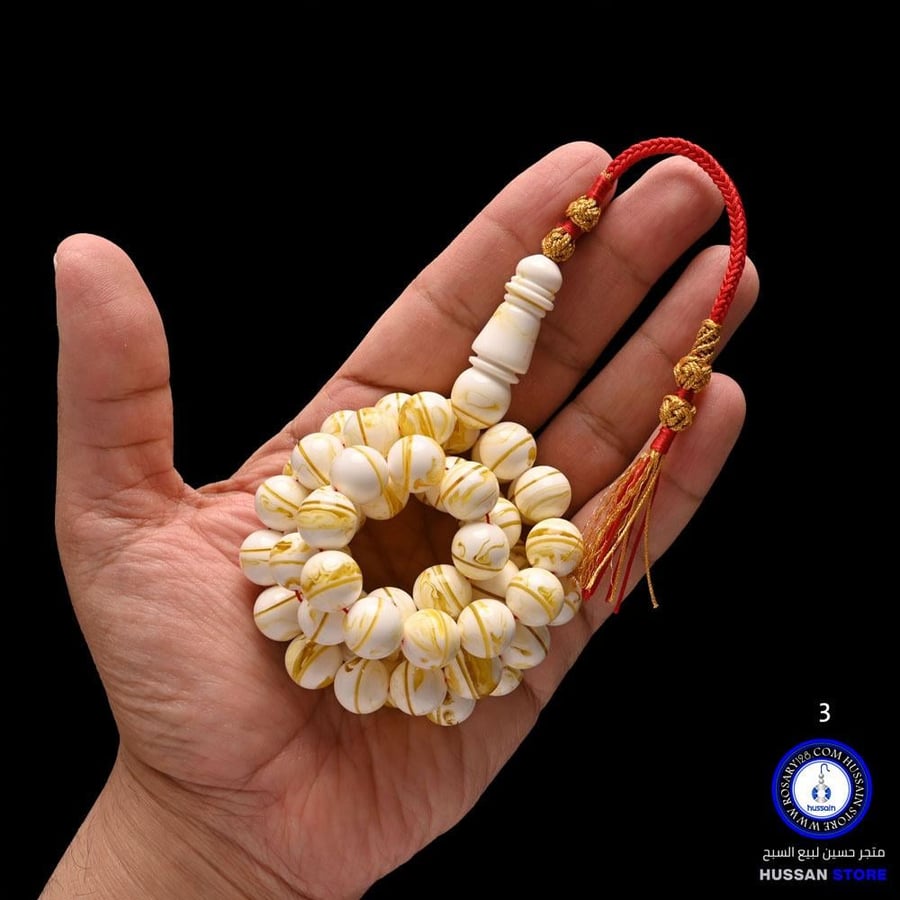 مسباح مستكه فاخر مطوق طويل -كثافة عالية ( مقاس الخرز 12 ملم )