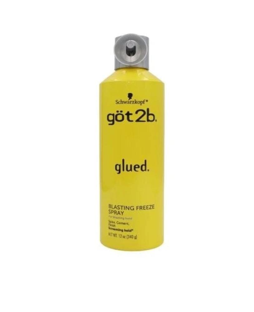 بخاخ شوارزكوف اسبراي جوت تو بي غلويد مثبت قوي للشعر Got2b Glued blasting freeze Spray Hair Hold Spray - 340 ml