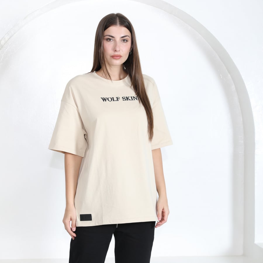wolfskin متجر - BEIGE T-shirt