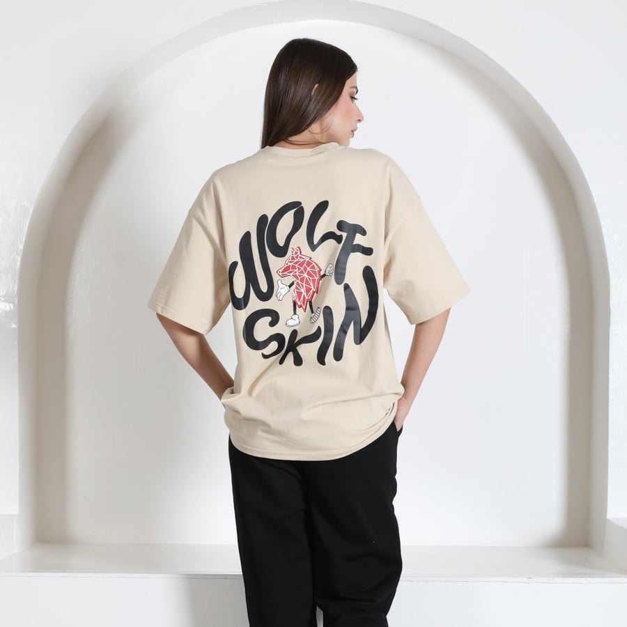 wolfskin متجر - BEIGE T-shirt