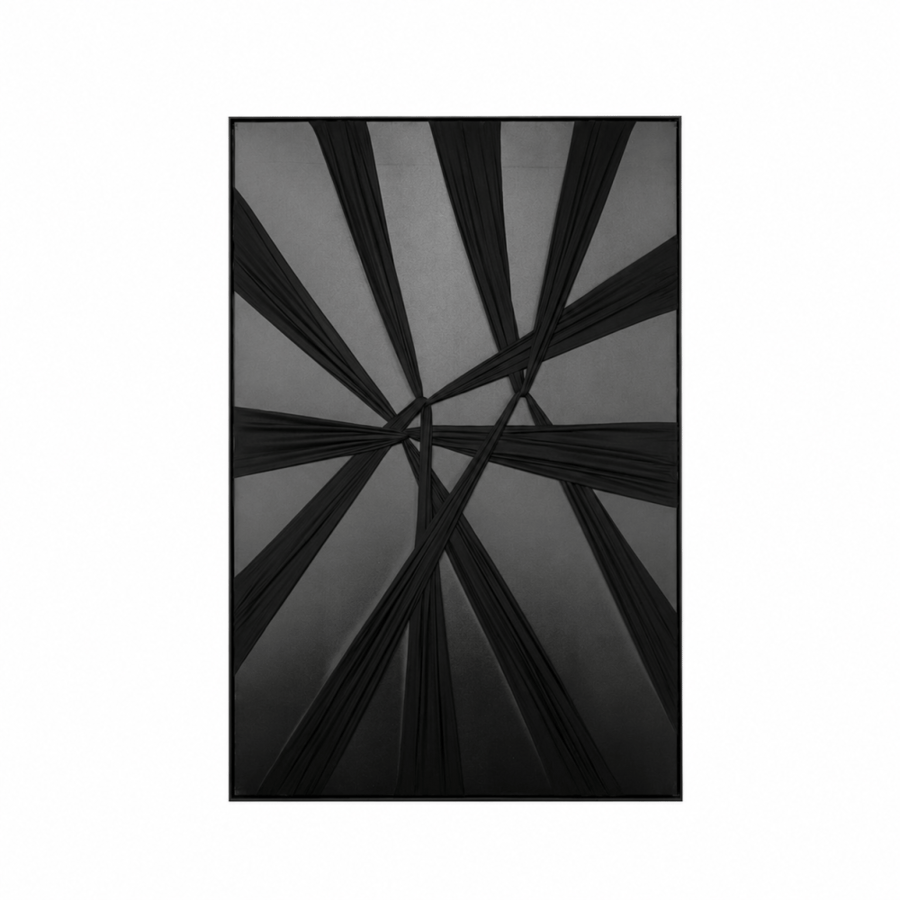 لوحة ديكور كبيرة بإطار أسود مقاس 150 × 100 سم