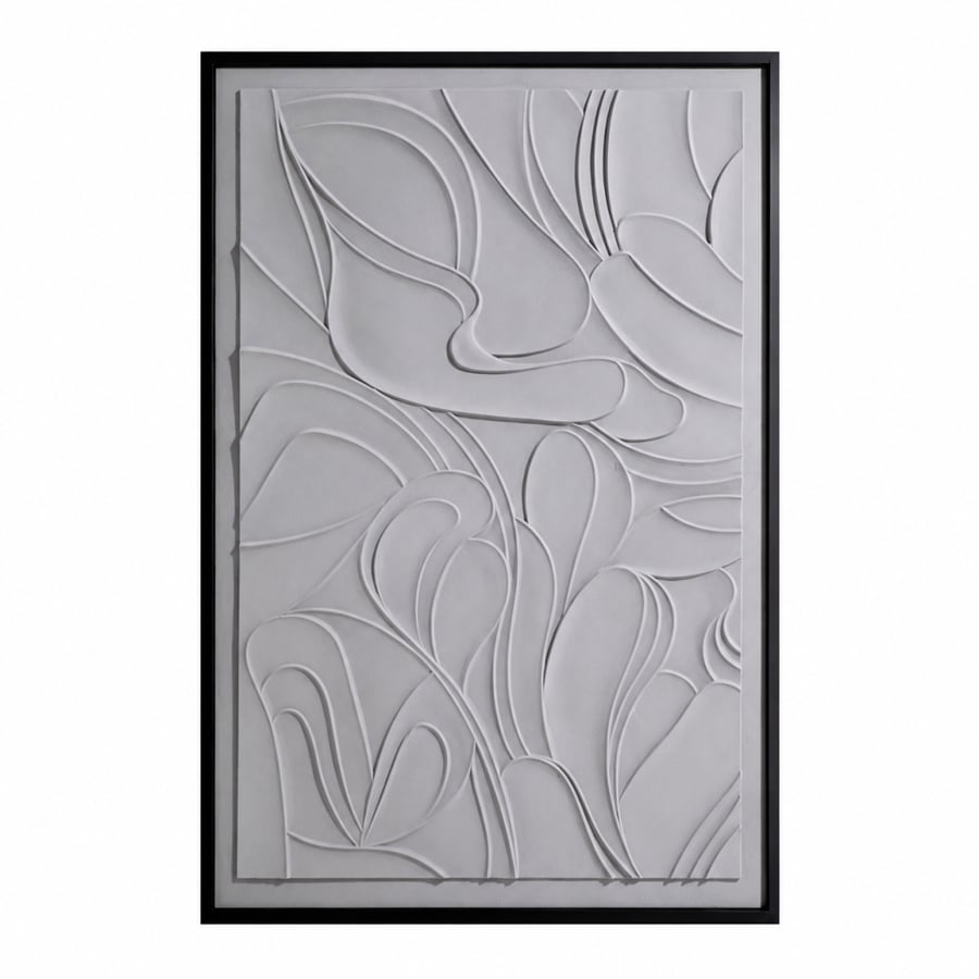 لوحة فنية راقية بإطار أسود مقاس 120 × 80 سم