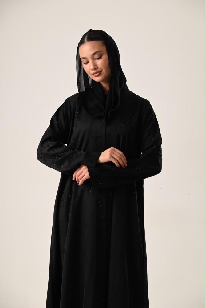 Embellished Black Abaya