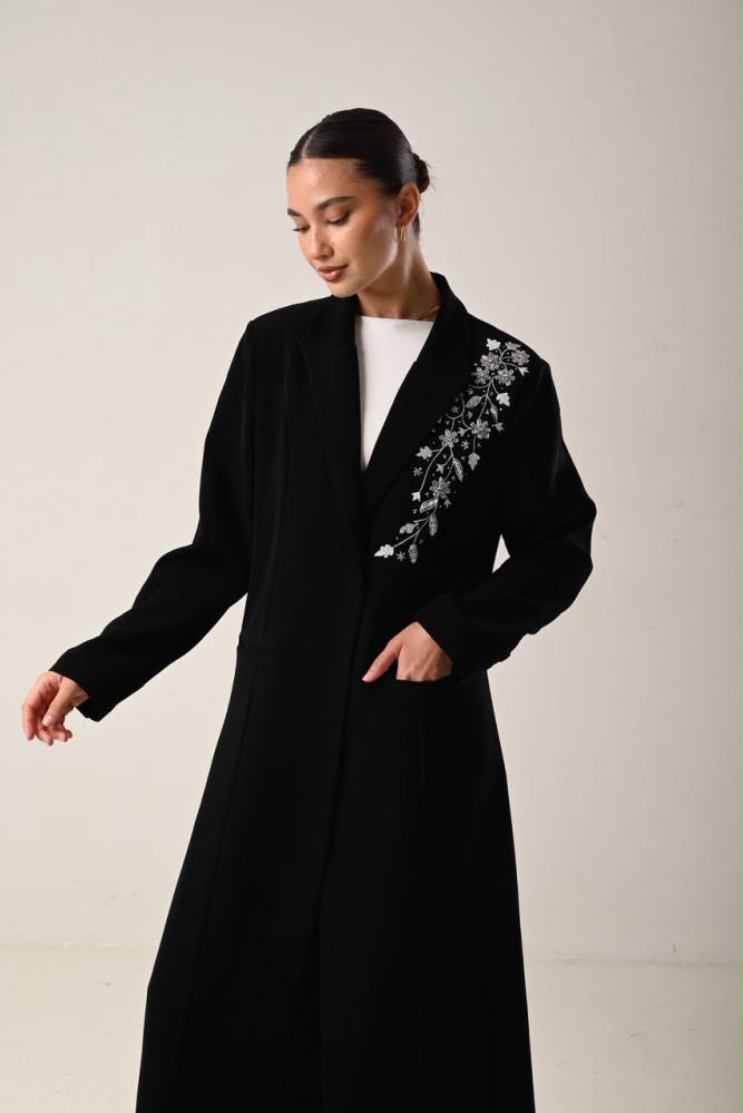 Silver Vine Abaya