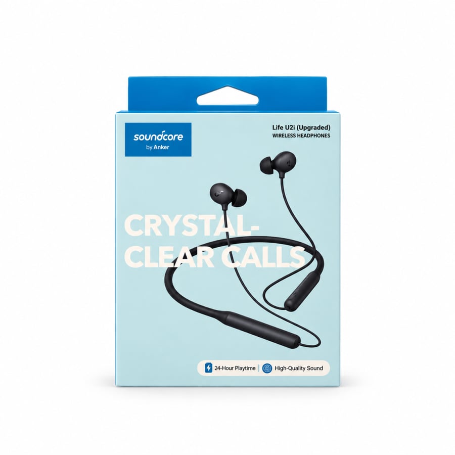 سماعة الرقبة اللاسلكية Anker Soundcore Life U2i (Upgraded)